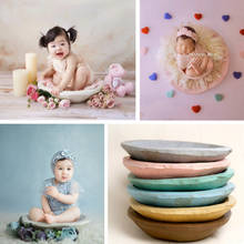 Newborn Photography Props Wooden Posing Container Baby Photo Props Infantil Photo Shoot Accessories Baby Colorful Wood Basin 2024 - buy cheap
