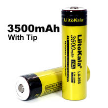 LiitoKala Lii-35S New 18650 battery 3.7V 3500mAh lithium battery for LED flashlight + DIY tips 2024 - buy cheap