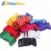 Wholesale 100pcs 5/8''plastic 10 Colors ful Side Release Buckles For Paracord Survival Bracelets Dog Collar Straps Webbing 2024 - buy cheap