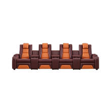 Silla de masaje reclinable y eléctrica para sala de estar, sofá cama funcional de cuero genuino, estilo nórdico moderno 2024 - compra barato