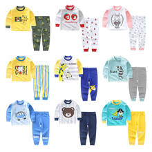 2020 Autumn Winter Kids Children Sleepwear Baby Long Sleeve Pajamas Sets Boys Girls Cartoon Animal Cotton Nightwear Pyjamas New 2024 - buy cheap