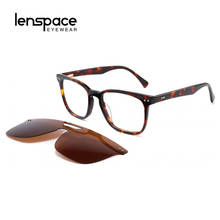 Lenspace Polarized Square Sunglasses Women Magnetic Clip On Luxury Glasses Prescription Glasses Eyeglasses Frame Glasess 2024 - buy cheap