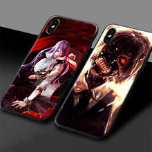 Funda de silicona suave para teléfono móvil, carcasa para iPhone 6 6s 7 8 Plus X XR XS 11 Pro Max, Tokyo Ghoul Ken Kaneki Touka Juuzou Rize 2024 - compra barato