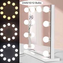 Luces LED para espejo de maquillaje, lámpara regulable con USB, para tocador de baño 2024 - compra barato