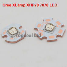 1-10PCS Epileds 7070 XHP70 4Chips 6V 12V 20W LED Emitter Diode replace Cree MKR XHP70.2 Blue LED light with 20/16mm Copper PCB 2024 - buy cheap