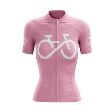 Sptgrvo 2021 ladys verão rosa ciclismo uniforme esportes ao ar livre mtb camisa da bicicleta das mulheres manga curta camisa de ciclismo bicicleta maillot 2024 - compre barato