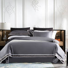 Conjunto de cama de algodão egípcio macio, 4 peças, capa de edredom e lençol, sofá 2024 - compre barato