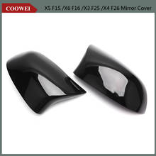Cubierta negra para espejo retrovisor ABS de repuesto para BMW X Series X3 F25 X4 F26 X5 F15 X6 F16 2014UP 2024 - compra barato
