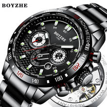 men Automatic Self-Wind Luminous watch Stainless Steel  Waterproof Sport mechanical watches mens 3D Dial  Multifunction  reloj 2024 - buy cheap