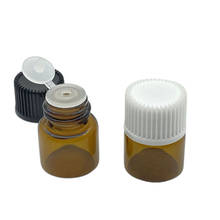 50pcs 1ml 16*22mm Amber Glass Bottles With Pull Orifice Reducer Screw Cap Mini Empty Wishing Vials Perfume Samples Bottle 2024 - buy cheap