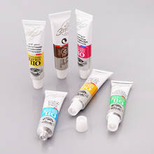 12 Colors Acrylic Paint Drawing Pigment Oil Painting 6ml Tube With Brush Set Artist Supplies 2024 - buy cheap