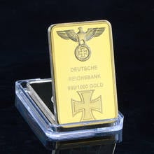 Barra de oro alemán Deutsche Reichsbank, 1 OZ, barra transversal de águila/moneda coleccionable 2024 - compra barato