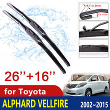 Car Wiper Blade Windshield for Toyota Alphard Vellfire 10 20 AH10 AH20 2002~2015 Windscreen Wipers Car Accessories 2009 2010 2024 - buy cheap