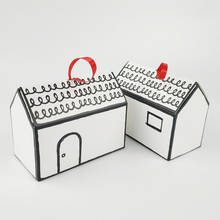 Cajas de embalaje con forma de casa para dulces, cajas de golosinas de turrón para favores de fiesta de boda, bricolaje 2024 - compra barato