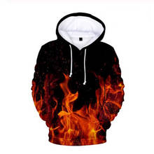 Fashion Hip Hop Flame 3d Hoodies Pullover Tracksuit Costume Men Women Hoodie Hoody Long Sleeve Harajuku 3D Hooded Sweatshirt Top 2024 - buy cheap