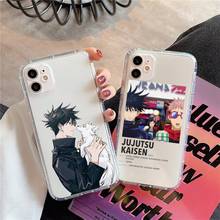 Jujutsu Kaisen Satoru Gojo anime Phone Cases Transparent for Clear iPhone 11 12 mini pro 8 7 6 6S XS MAX Plus X 5S SE 2020 XR 2024 - buy cheap