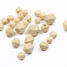UPGFNK Octagonal Wood Beads Natural Color Spacer Loose Bead Jewelry for Making Wooden Necklace Bracelet DIY accessories 10~20MM 2024 - buy cheap