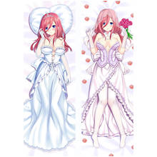 Hot Anime The Quintessential Quintuplets Nakano Itsuki Nakano Miku Pillowcases Hugging body Dakimakura Sexy Girl Pillow Covers 2024 - buy cheap