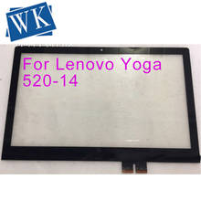 Painel de vidro digitalizador touch screen de 14.0 ", painel frontal de vidro para lenovo yoga 520 14 flex 5 14 series sem lcd 2024 - compre barato