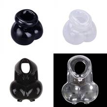 Silicone Scrotum Ring Penis Sleeve Bondage Chastity Cage Lock Sperm Male Reusable Cock Ring Sex Toys For Men Delay Ejaculation 2024 - buy cheap