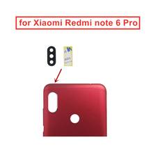 2 piezas para Xiaomi Redmi note 6 Pro, Lente de Cristal de cámara trasera, piezas de repuesto de reparación con pegamento 2024 - compra barato