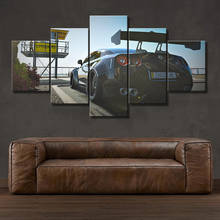 Модульный холст домашний декор рамка настенные картины 5 шт. Nissan спортивный автомобиль картина для гостиной HD печатный плакат 2024 - купить недорого