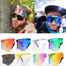 Солнцезащитные очки для мужчин и женщин, поляризационные темные очки с защитой UV400, с защитой от ветра, для вождения, модные спортивные Большие зеркальные очки, оригинал 2024 - купить недорого
