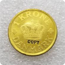 1924 DENMARK 1 KRONER COPY COIN 2024 - buy cheap