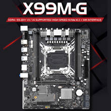 Jingsha x99 placa base intel xeon e5 LGA2011-3 toda a série ambo ddr4 recc NON-ECC memoria nvme usb3.0 M-ATX servidor 2024 - compre barato