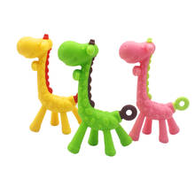 Baby Giraffe Teether for Baby Training Gnaw Bite Soft Safety Silicone Grinding Teeth Stick BPA Free Safe Infant Teething Toys 2024 - buy cheap