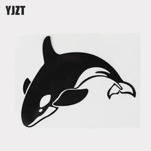 YJZT 13.2CM×10.3CM Amusing Killer Whale Fashion Car Stickers Decal Vinyl 13D-1047 2024 - buy cheap