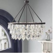 American retro crystal chandelier bedroom bedside porch guest restaurant bar cloakroom glass art Nordic chandelier 2024 - buy cheap