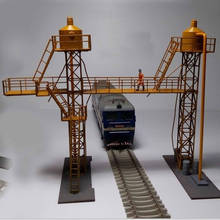 Modelo de estación de Gas de motor de combustión interna en miniatura, escala 1:87 HO, Escena de mesa de arena estática para diseño de trenes y trenes 2024 - compra barato