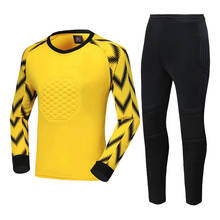 Conjunto de camisa de futebol para homens e crianças, roupa profissional de goleiro, uniformes, treinamento esportivo, trajes personalizados 2024 - compre barato