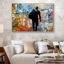 Pinturas abstratas e modernas em tela, grafite, arte de parede, poster de impressão, decoração da sala, pinturas decorativas na parede, decoração de casa 2024 - compre barato