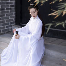 Vestido de princesa de la antigua diosa Han para mujer, vestido de Hanfu blanco, vestido de hada redondo, disfraz de baile clásico, SL4171 2024 - compra barato