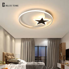 Luz Led de techo moderna con diseño de estrella creativa para dormitorio, sala de estar, comedor, lámpara de iluminación interior de Metal negro y dorado 2024 - compra barato