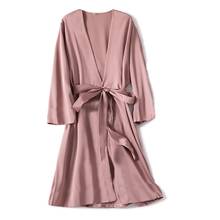 Satin Robe Female Intimate Lingerie Sleepwear Silky Bridal Wedding Gift Casual Kimono Bathrobe Gown Nightgown Sexy Nightwear 2024 - buy cheap