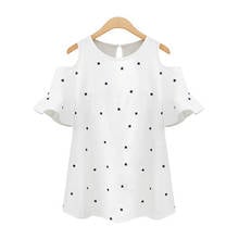 Off Shoulder Plus Size Blouse Women Short Sleeve Loose Tops 5XL Summer Shirt Blouses Womens Clothing blusas mujer de moda A20 2024 - buy cheap