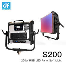 O rgb da cor completa de s200w conduziu o escurecimento video contínuo do controle do aplicativo da luz 2800-9990k com efeito 12 da cor para o estúdio 2024 - compre barato