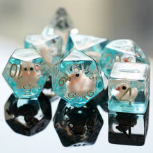 7Pcs/Set Animal DND Dice D&D Dice Set D4 D6 D8 D10 D% D12 D20 Polyhedral Games Dice Set for Table Games MTG RPG 2024 - buy cheap