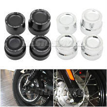 Motorcycle Front & Rear Axle Nut Covers Caps For Harley Sportster XL883 XL1200 Dyna Touring V-Rod Road King Street 750 XG750 2024 - buy cheap