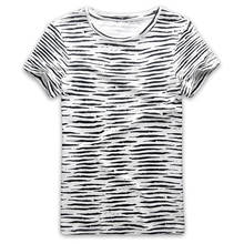Camiseta de rayas para hombre, camisa de manga corta de marinero 2024 - compra barato