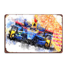 Alexander rossi indianapolis 500 vencedor sinais de metal cinema sala estar parede personalizado placas estanho sinal cartazes 2024 - compre barato