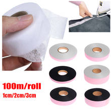 1 Roll 100 meters Iron On Hemming Tape Single-sided adhesive fabric Roll Clothes Sewing Turn up Hem DIY Craft Accessories 2024 - buy cheap
