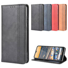 Роскошный Ретро Тонкий кожаный флип-чехол для Nokia 5,3, чехол 6,55 дюймов, кошелек с подставкой для карт, Магнитный чехол-книжка для Nokia 5,3, чехлы 2024 - купить недорого