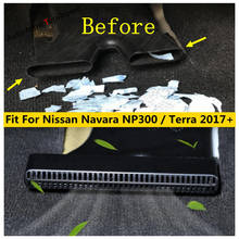 Under Seat Air Conditioner Vent Outlet Protective Cover Trim For Nissan Navara NP300 / Terra 2017 - 2021 Interior Accessories 2024 - buy cheap