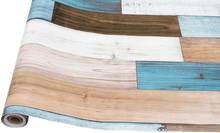 Papel de parede autoadesivo de vinil, removível, azul, madeira, 6m, papel de parede de contato de madeira, decorativo 2024 - compre barato