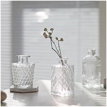Mini vaso de vidro transparente artesanal artesanato mesa cristal flor vaso terrário hidropônico recipiente decoração para casa acessórios 2024 - compre barato