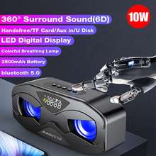 LED Digital Display Wireless bluetooth 5.0 Speaker Super Bass Portable Subwoofer FM Radio Support USB/TF/AUX/Handfree 2024 - buy cheap